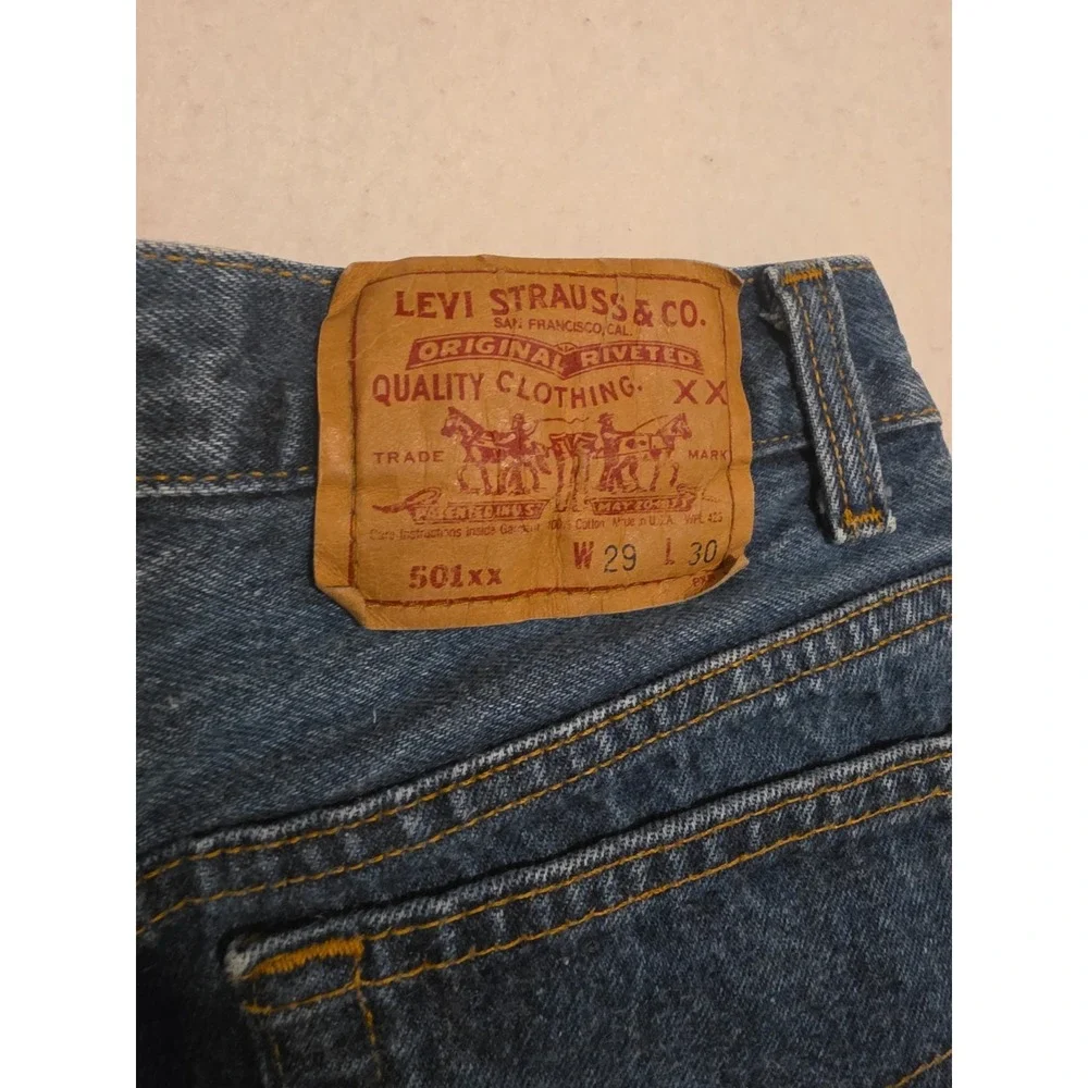 Rare! 90s Vintage Mens Levi's 501xx Straight Leg Denim Jeans USA Size (27x27)